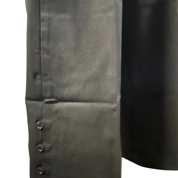 Isaac Mizrahi Live! Petite 24/7 Stretch Crop Wide Pants Pitch Black 30 New